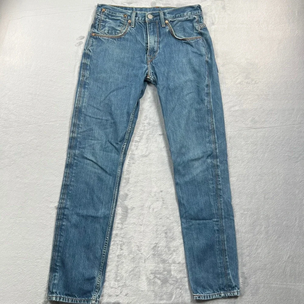 Levi's 511 Slim Fit Jeans Mens 30x31 Blue Medium Wash Denim Distressed